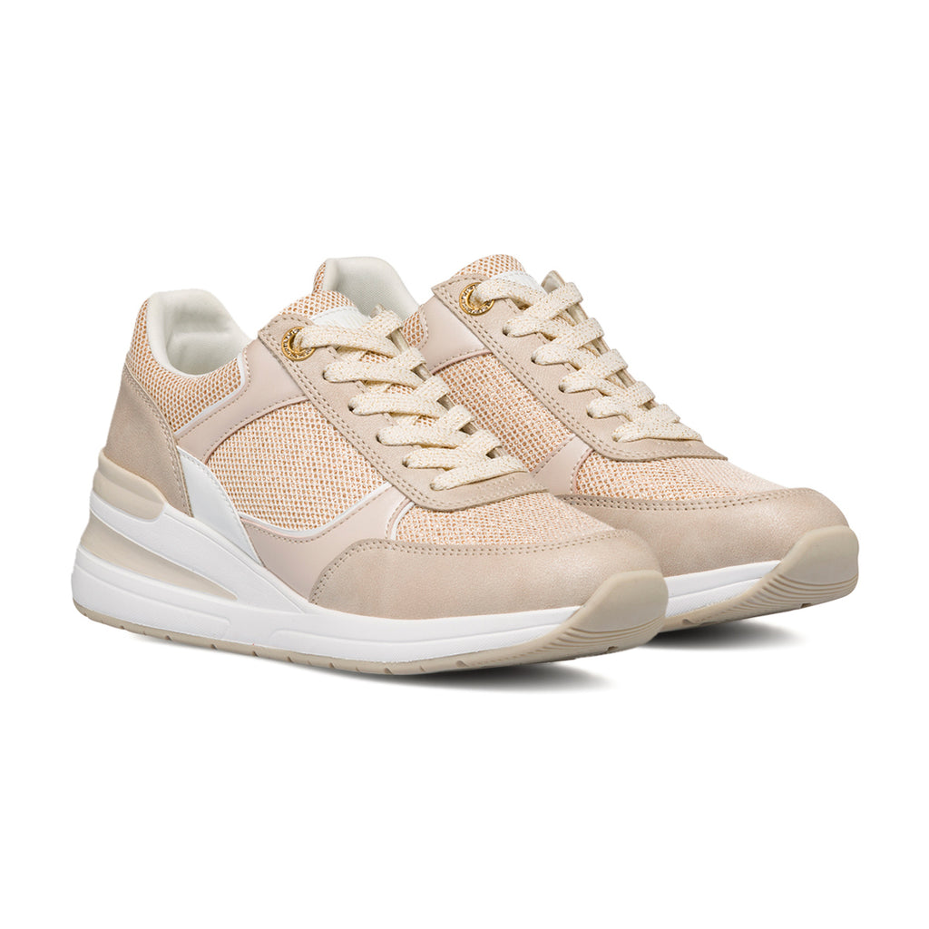 Sneakers oro rosa da donna con maxi-suola Lora Ferres