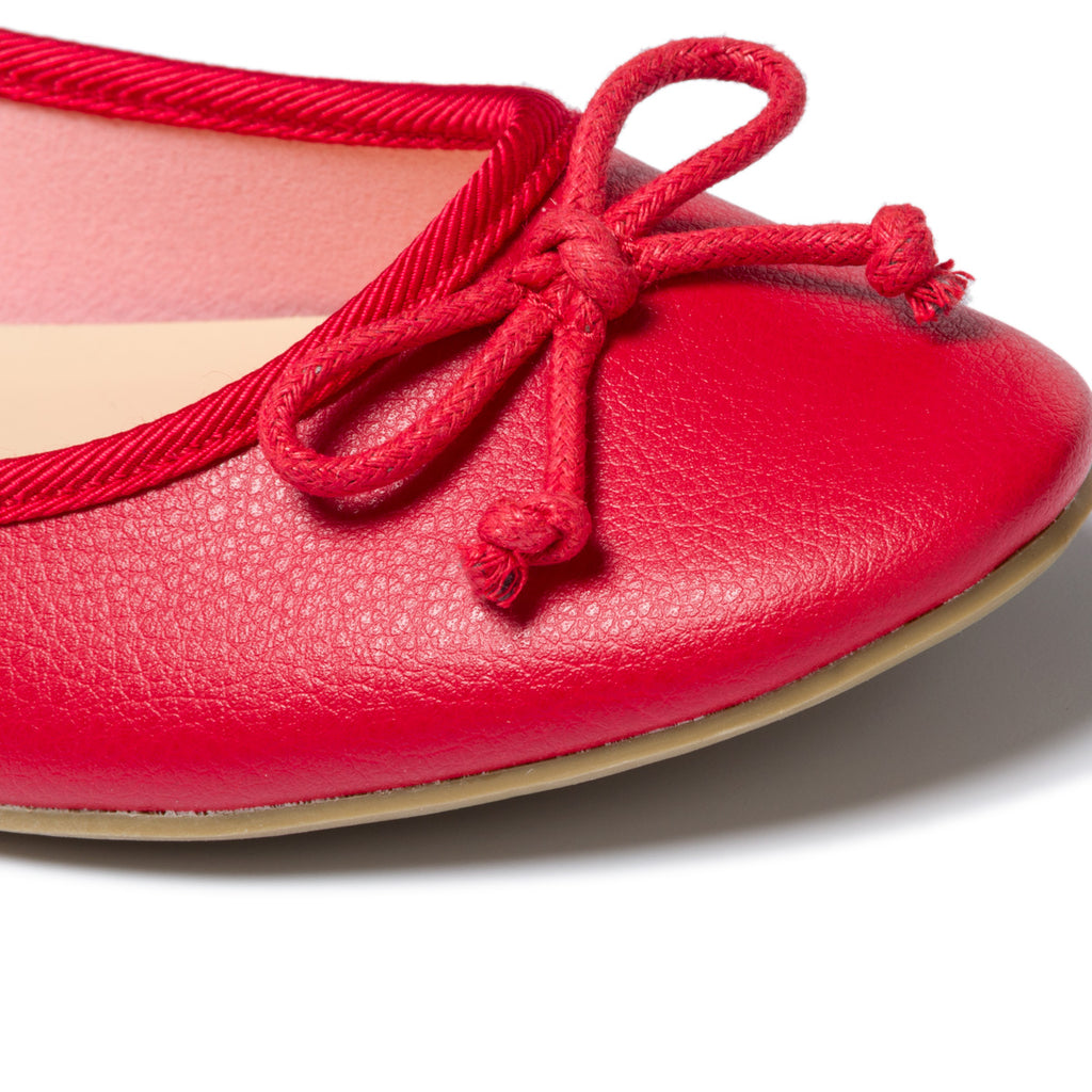 Ballerine rosse con fiocchetto Lora Ferres