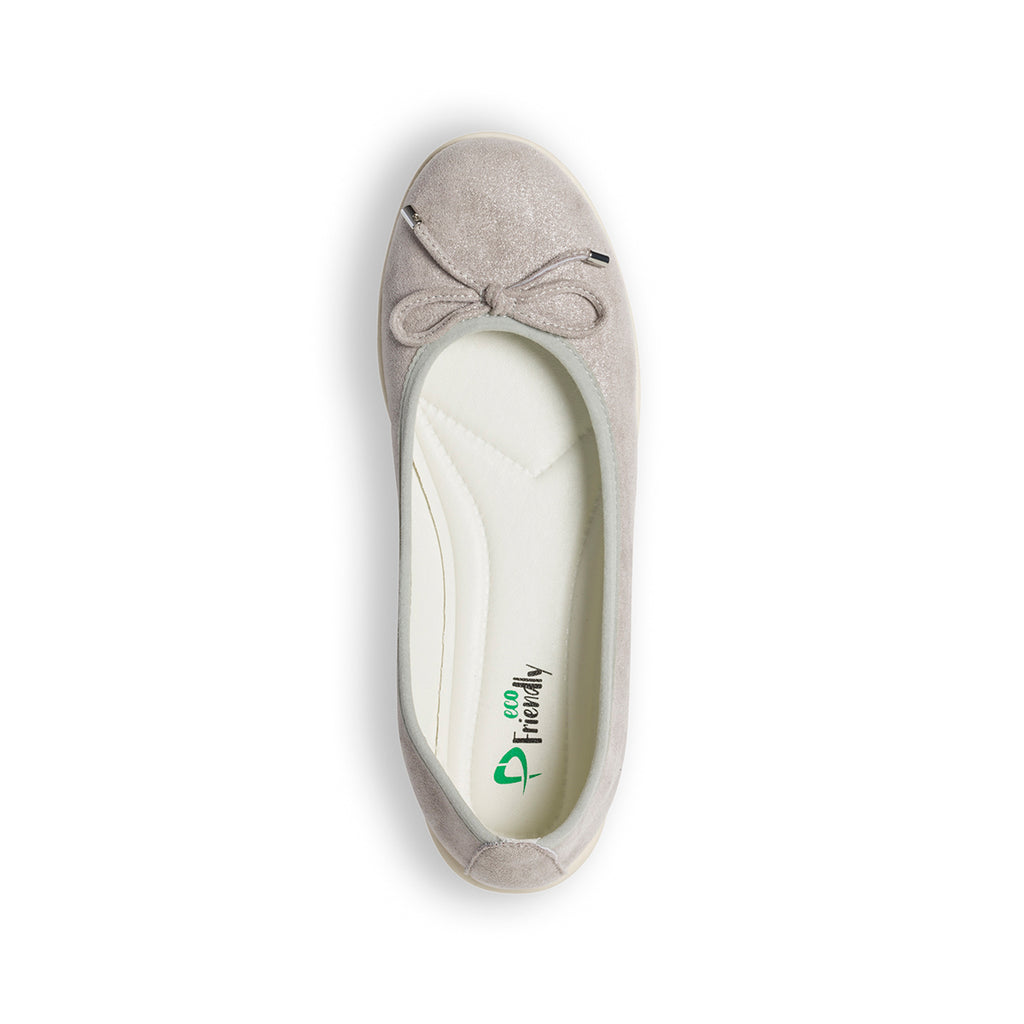 Ballerine argento effetto glitterato P Eco Friendly