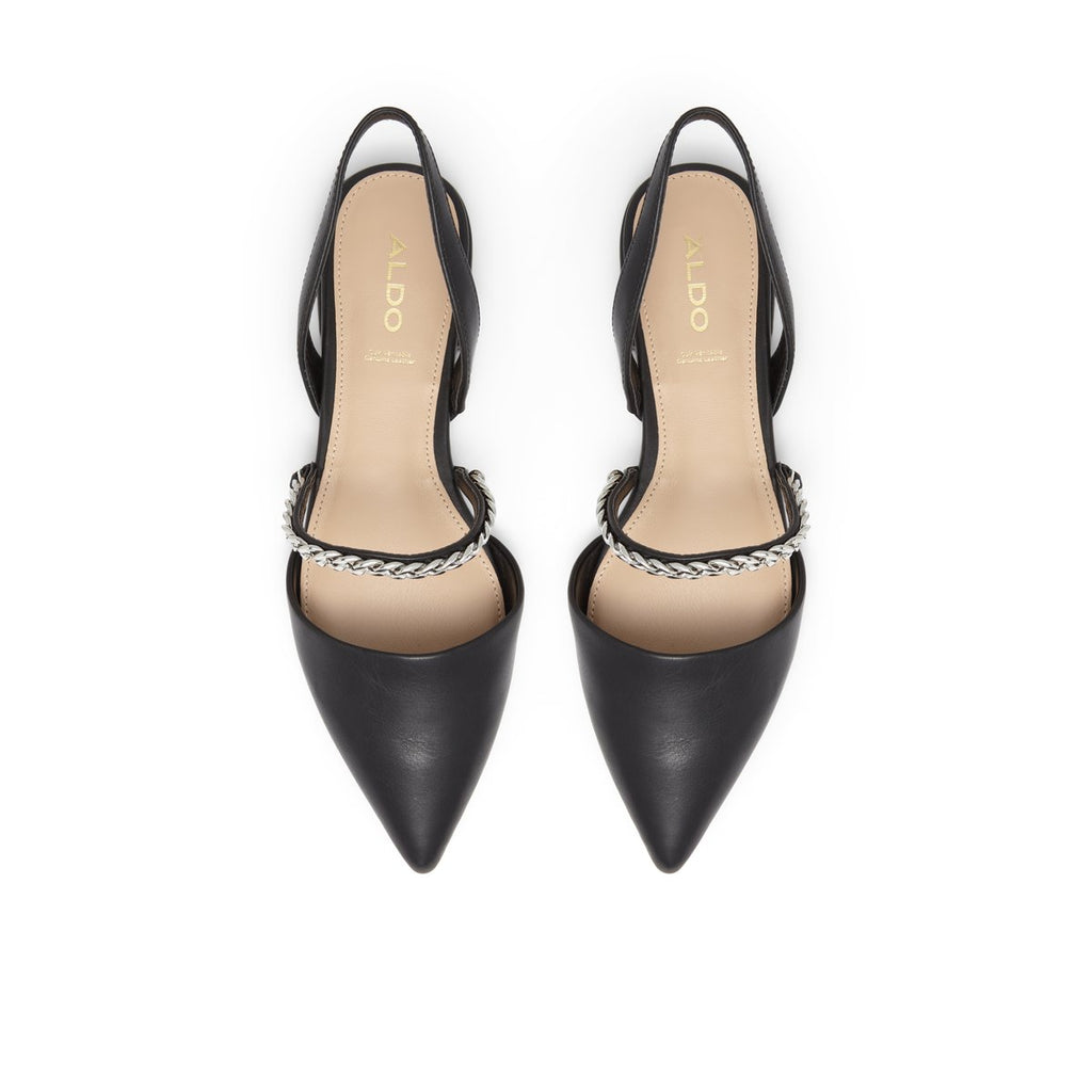 Ballerine slingback nere con dettaglio catena ALDO Aleliwen