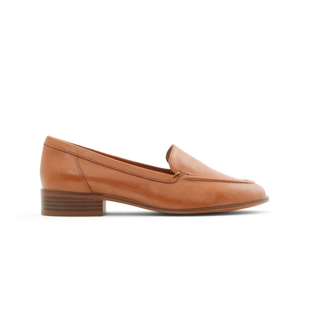 Mocassini color cognac in pelle con tacco 3 cm ALDO Gililiaflex