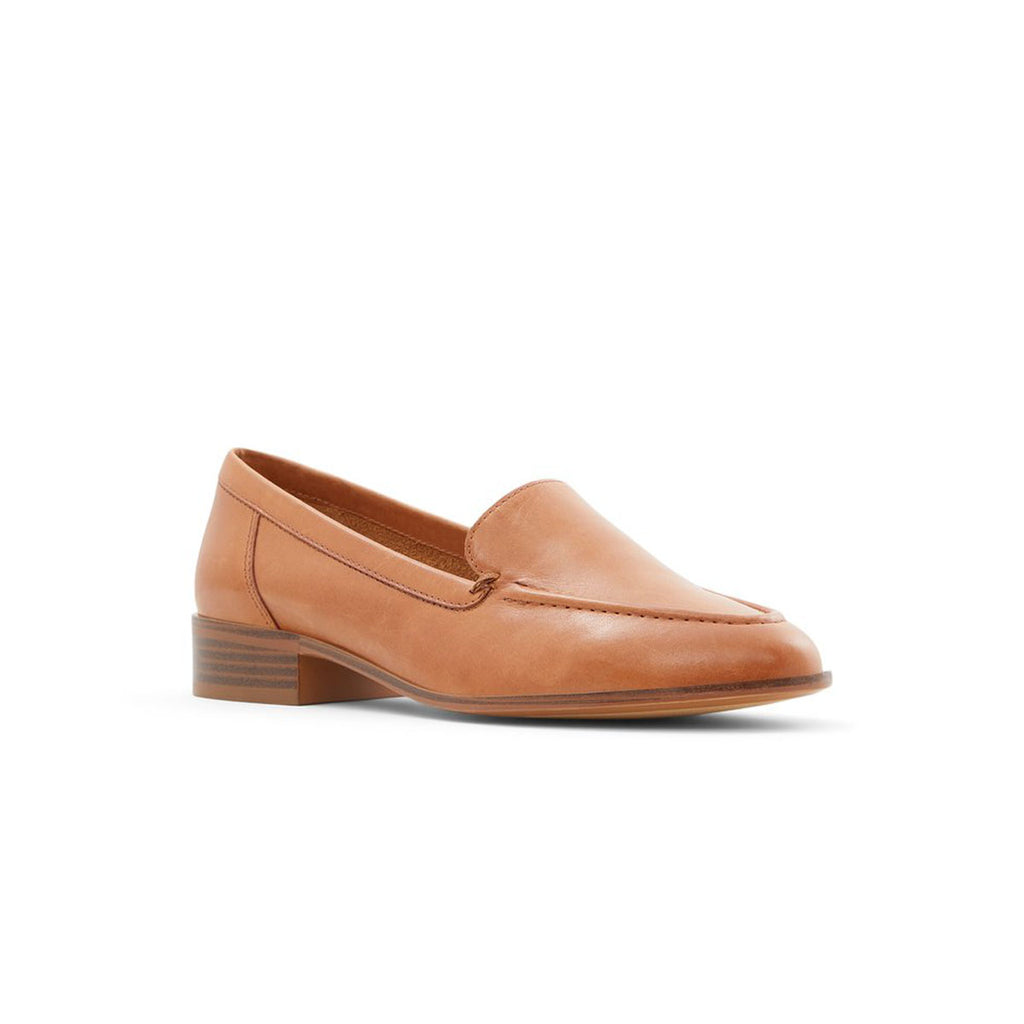 Mocassini color cognac in pelle con tacco 3 cm ALDO Gililiaflex