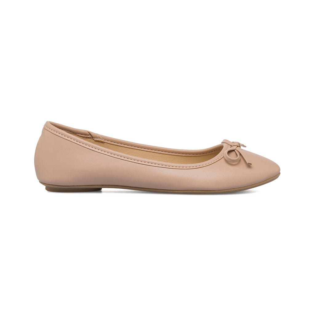 Ballerine nude da donna con fiocchetto Lora Ferres