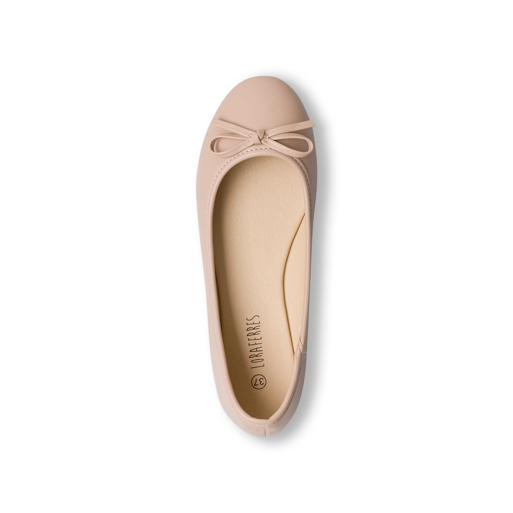 Ballerine nude da donna con fiocchetto Lora Ferres