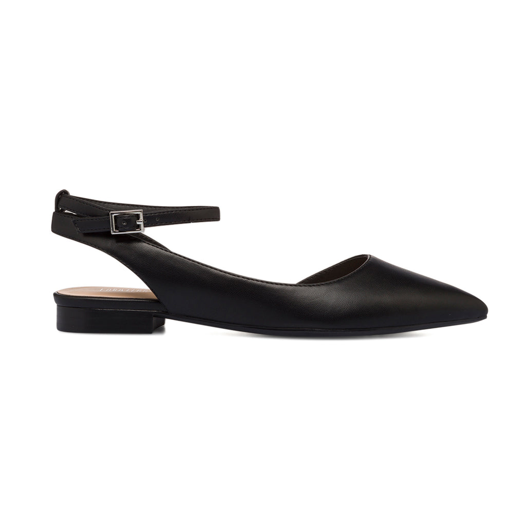 Ballerine slingback nere con cinturino alla caviglia Lora Ferres