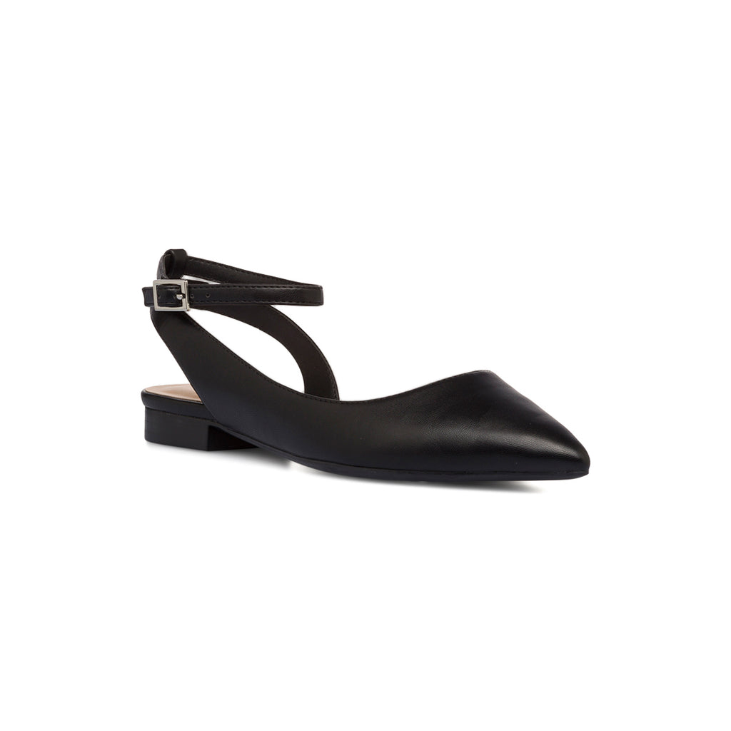 Ballerine slingback nere con cinturino alla caviglia Lora Ferres
