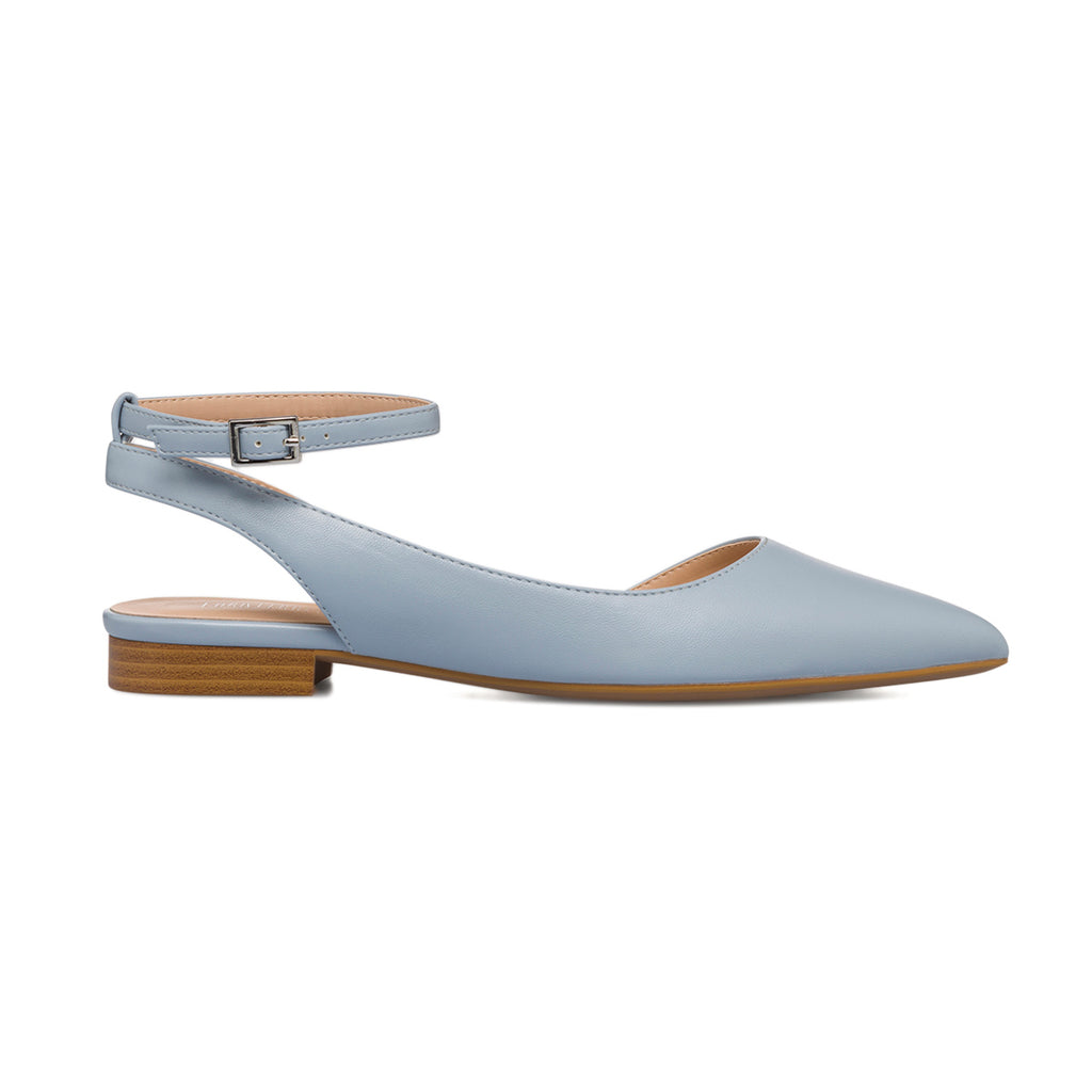 Ballerine slingback azzurre con cinturino alla caviglia Lora Ferres