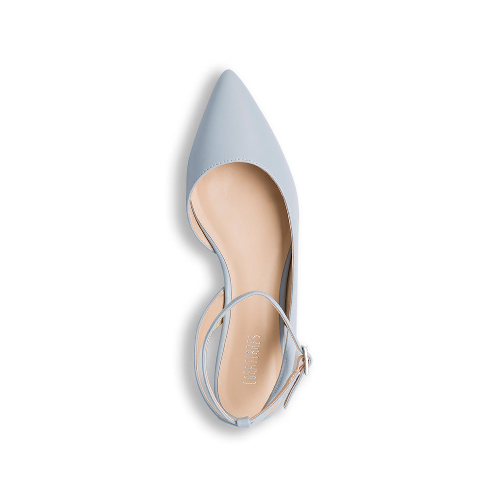 Ballerine slingback azzurre con cinturino alla caviglia Lora Ferres