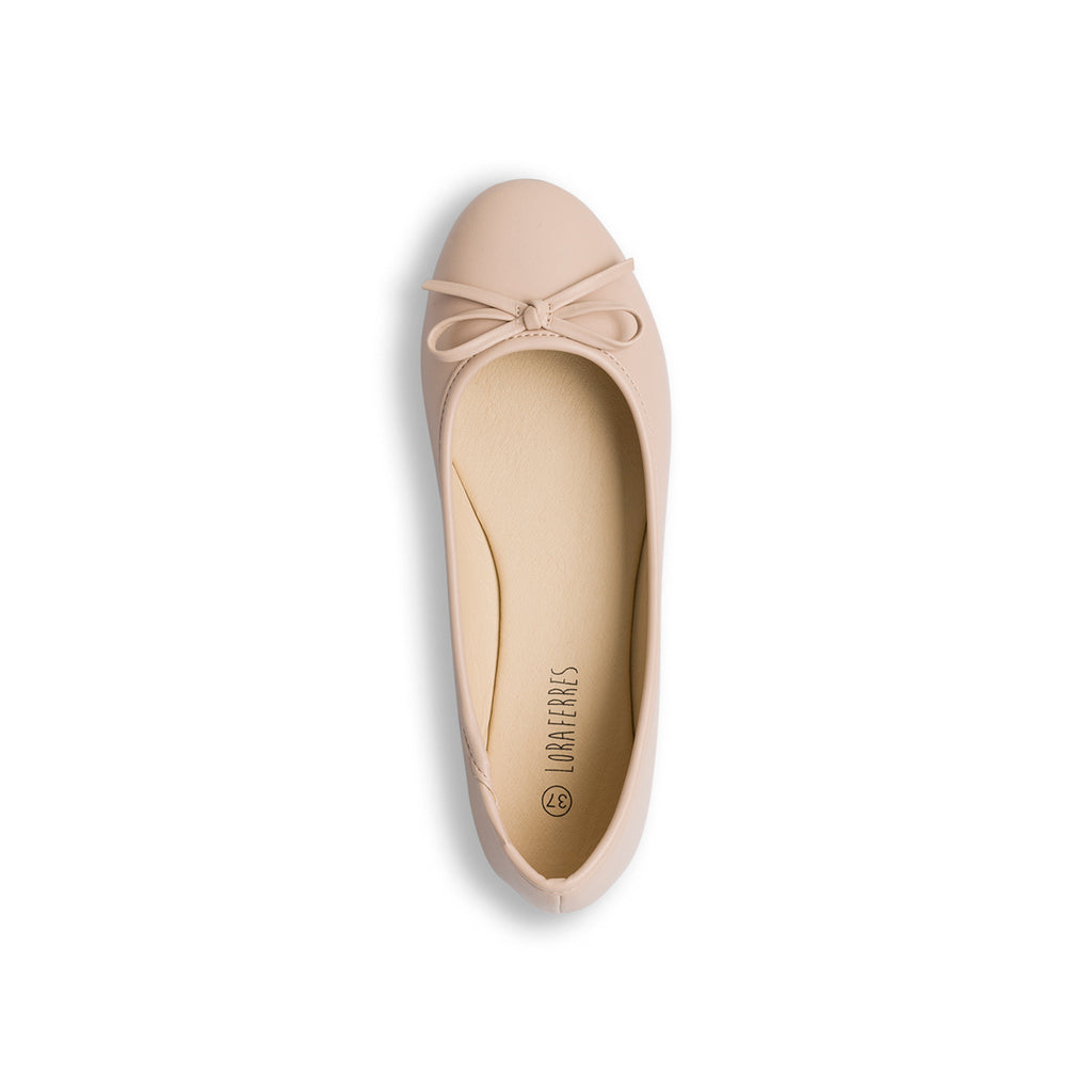 Ballerine color nude da donna con fiocchetto Lora Ferres