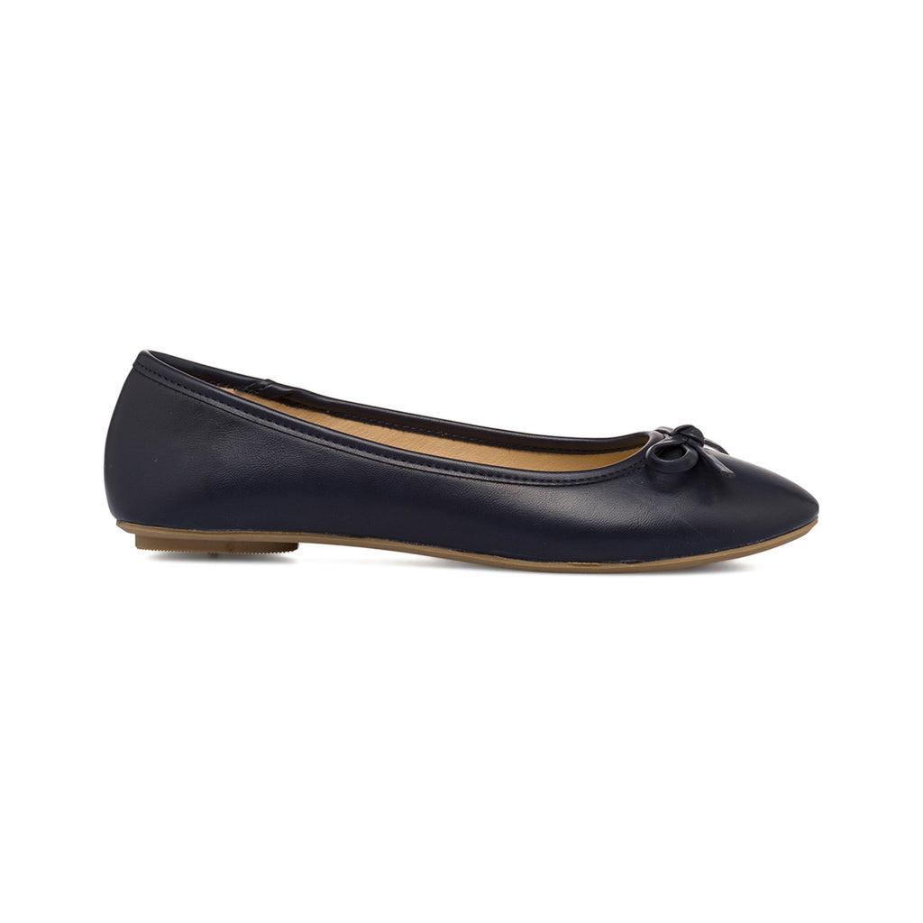 Ballerine blu navy da donna con fiocchetto Lora Ferres