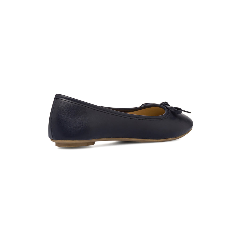 Ballerine blu navy da donna con fiocchetto Lora Ferres