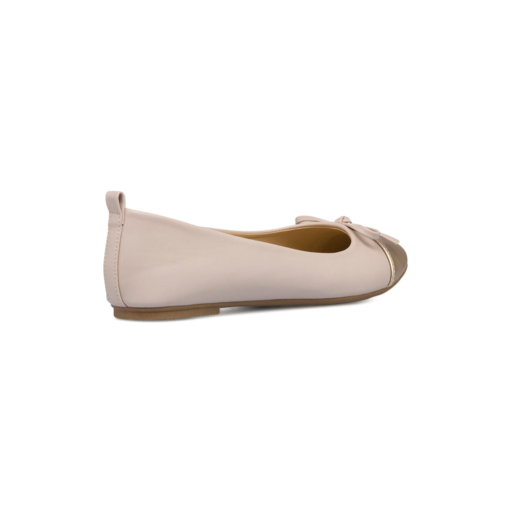 Ballerine rosa da donna con punta dorata Lora Ferres