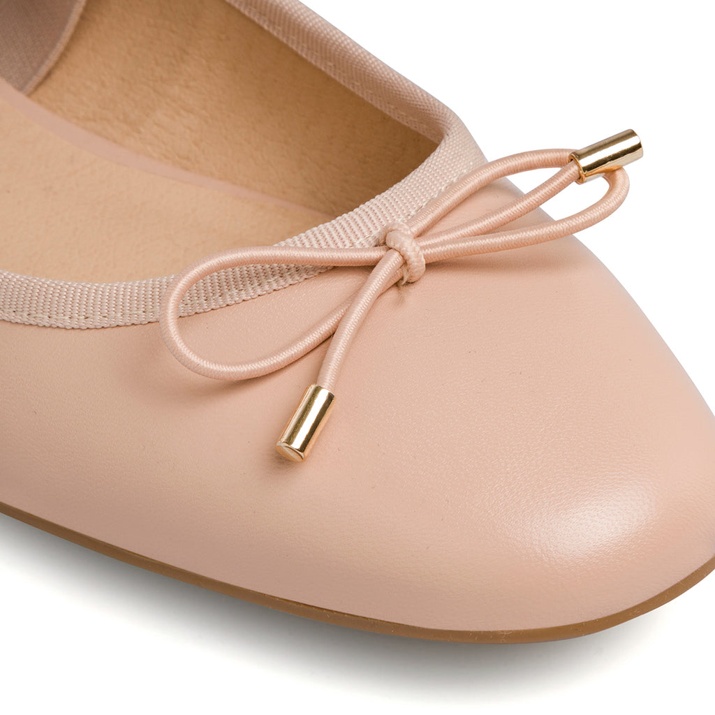 Ballerine rosa da donna con fascia elastica e fiocchetto Swish Jeans