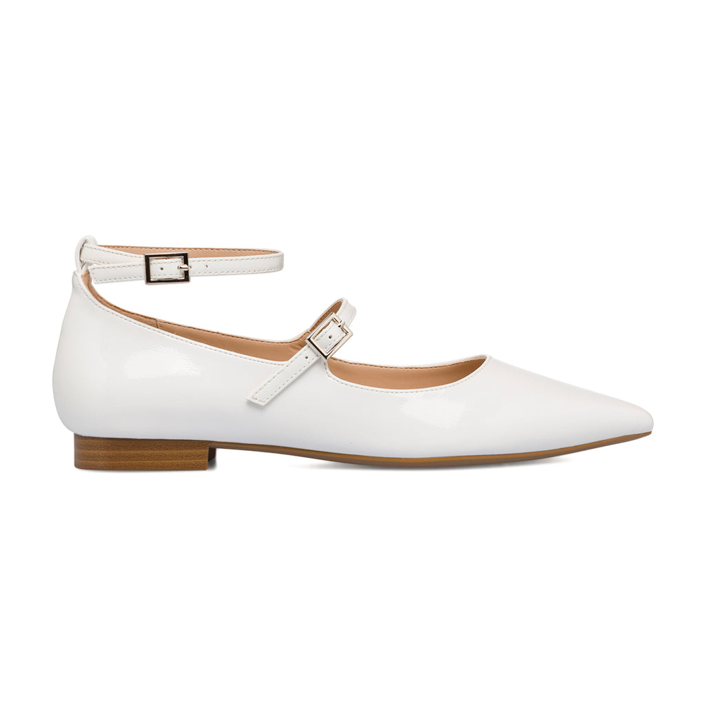 Ballerine bianche da donna con cinturino alla caviglia Swish Jeans