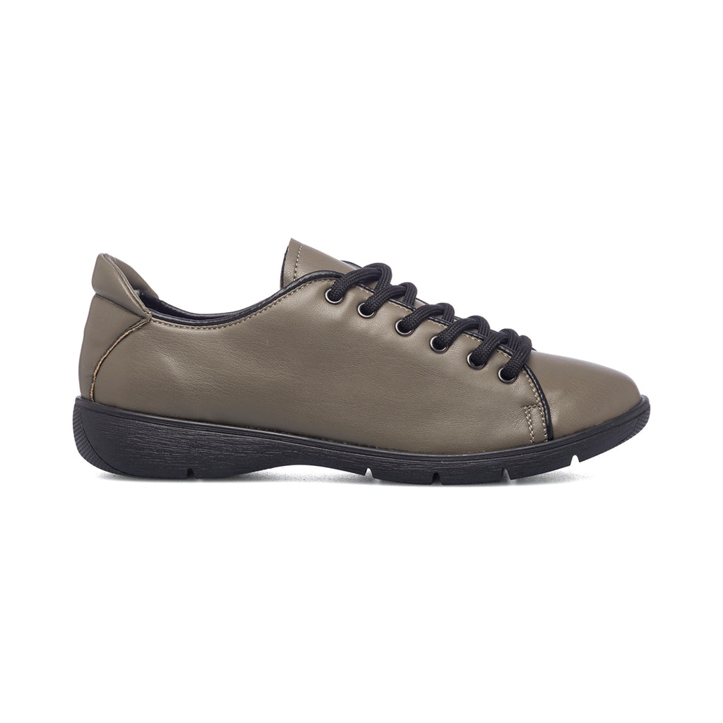 Scarpe comfort verdi con lacci neri P Soft