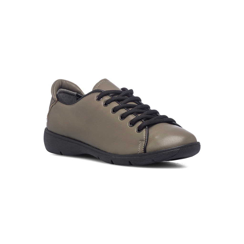 Scarpe comfort verdi con lacci neri P Soft