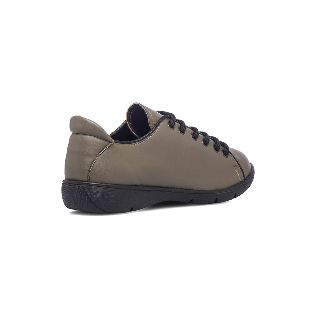 Scarpe comfort verdi con lacci neri P Soft