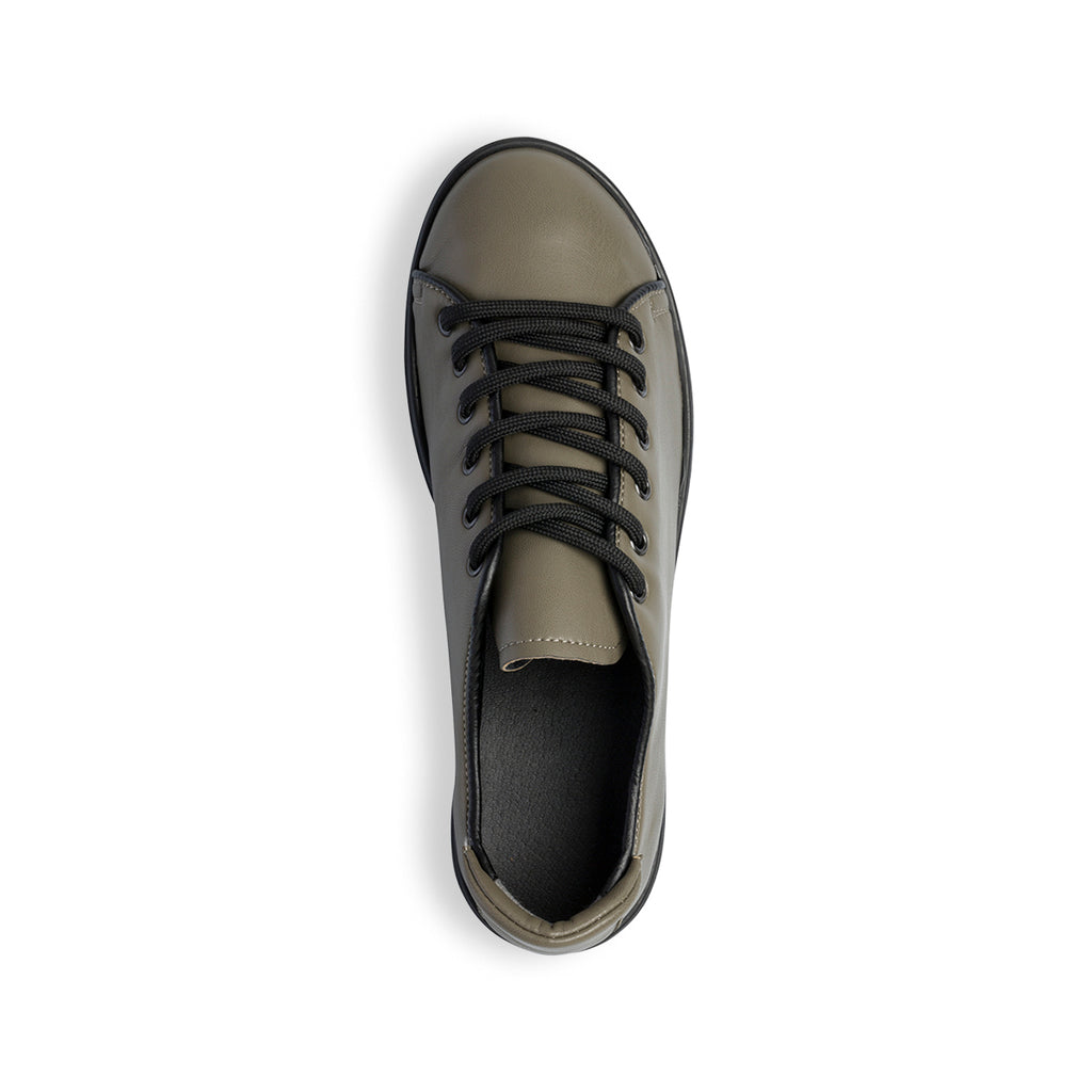 Scarpe comfort verdi con lacci neri P Soft
