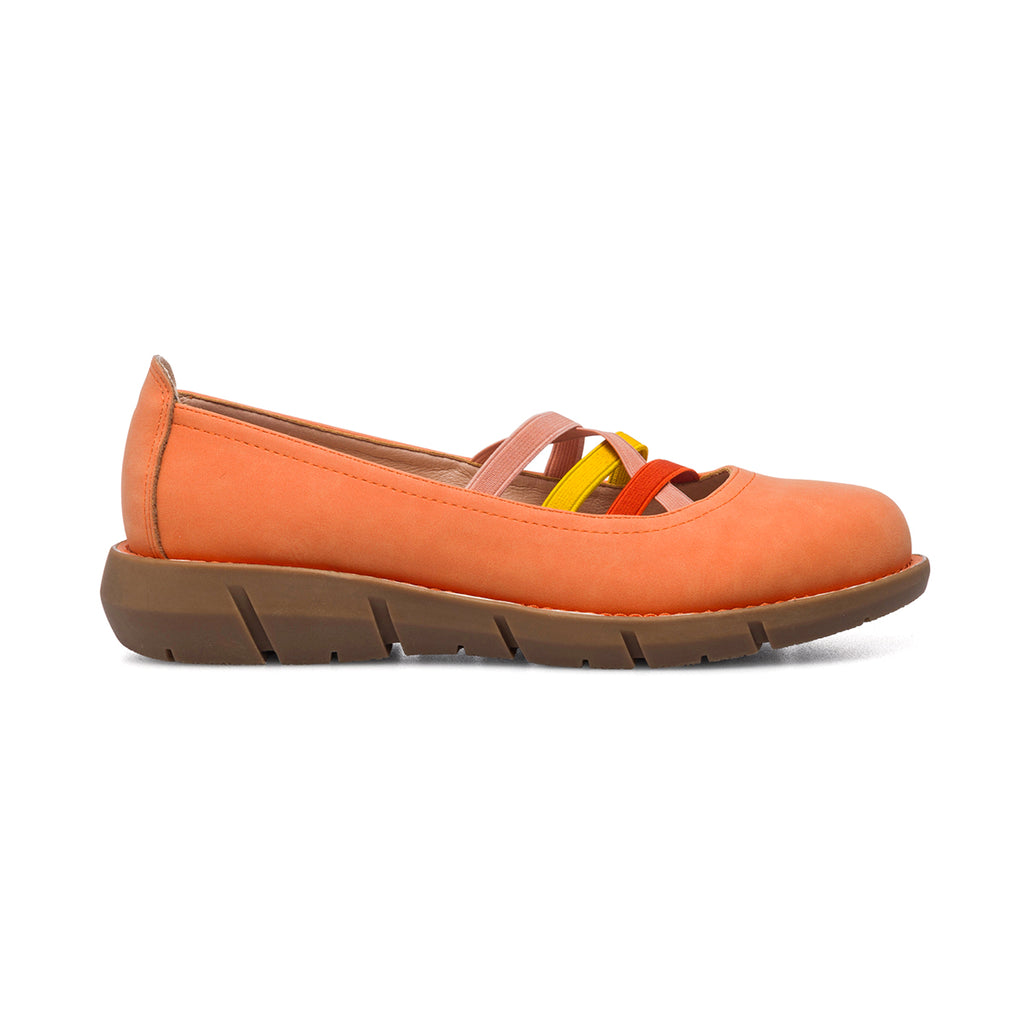 Ballerine arancioni da donna in nubuck P Eco Friendly