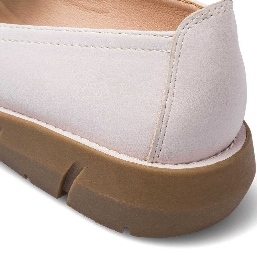 Ballerine bianche da donna in nubuck P Eco Friendly