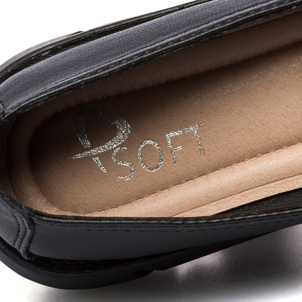 Ballerine nere da donna con fascette colorate P Eco Friendly