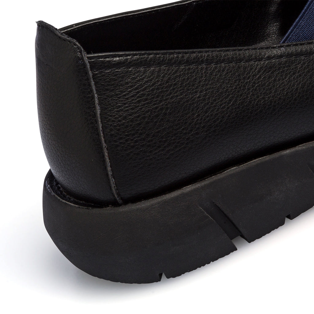 Ballerine nere da donna con fascette colorate P Eco Friendly