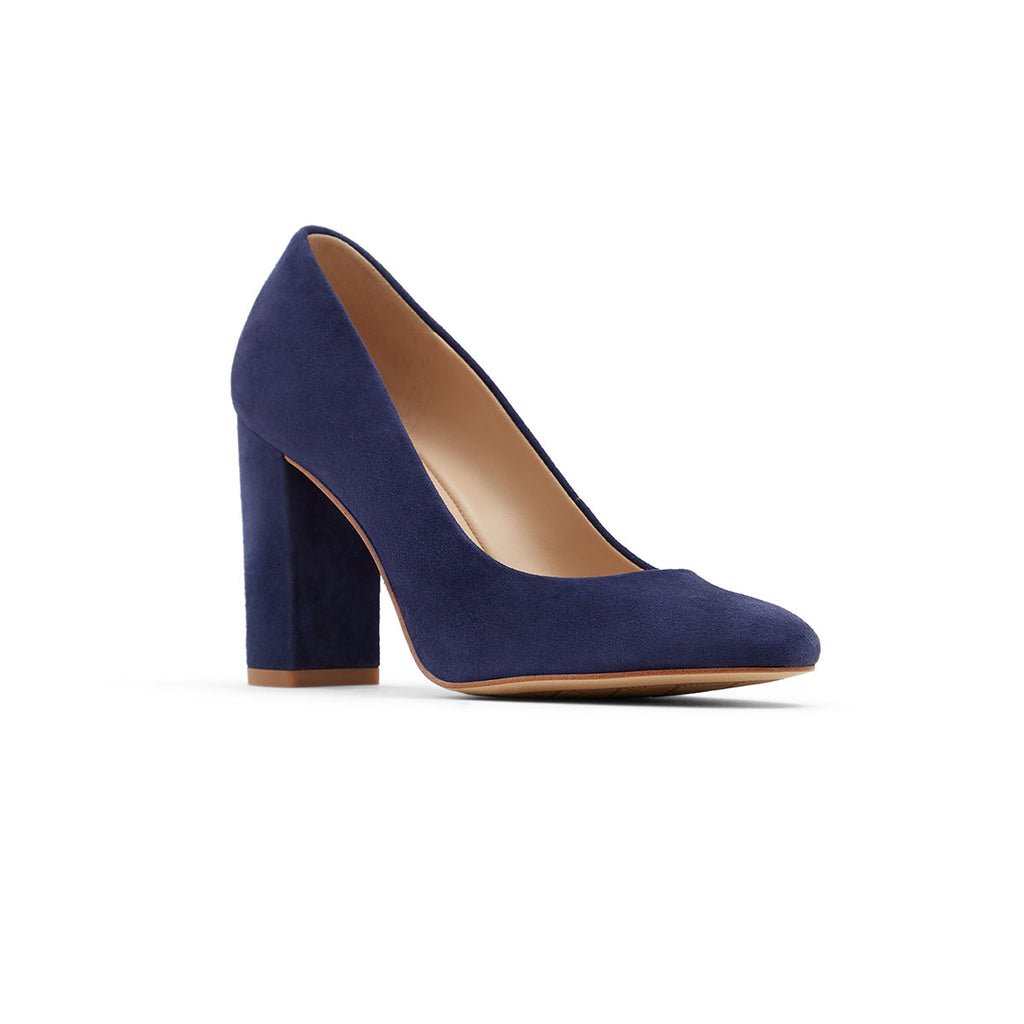 Décolleté blu in pelle scamosciata con tacco 9 cm ALDO Aurelline