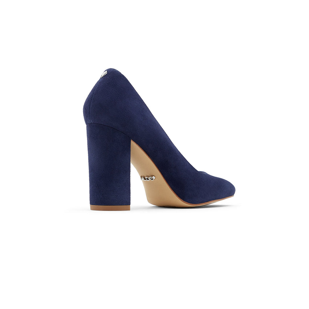 Décolleté blu in pelle scamosciata con tacco 9 cm ALDO Aurelline