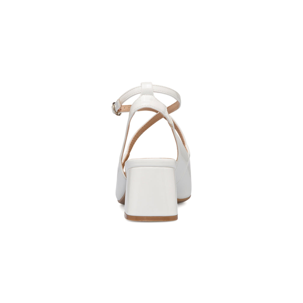 Décolleté Mary Jane bianche con cinturini incrociati e tacco a blocco 5,5 cm Swish Jeans