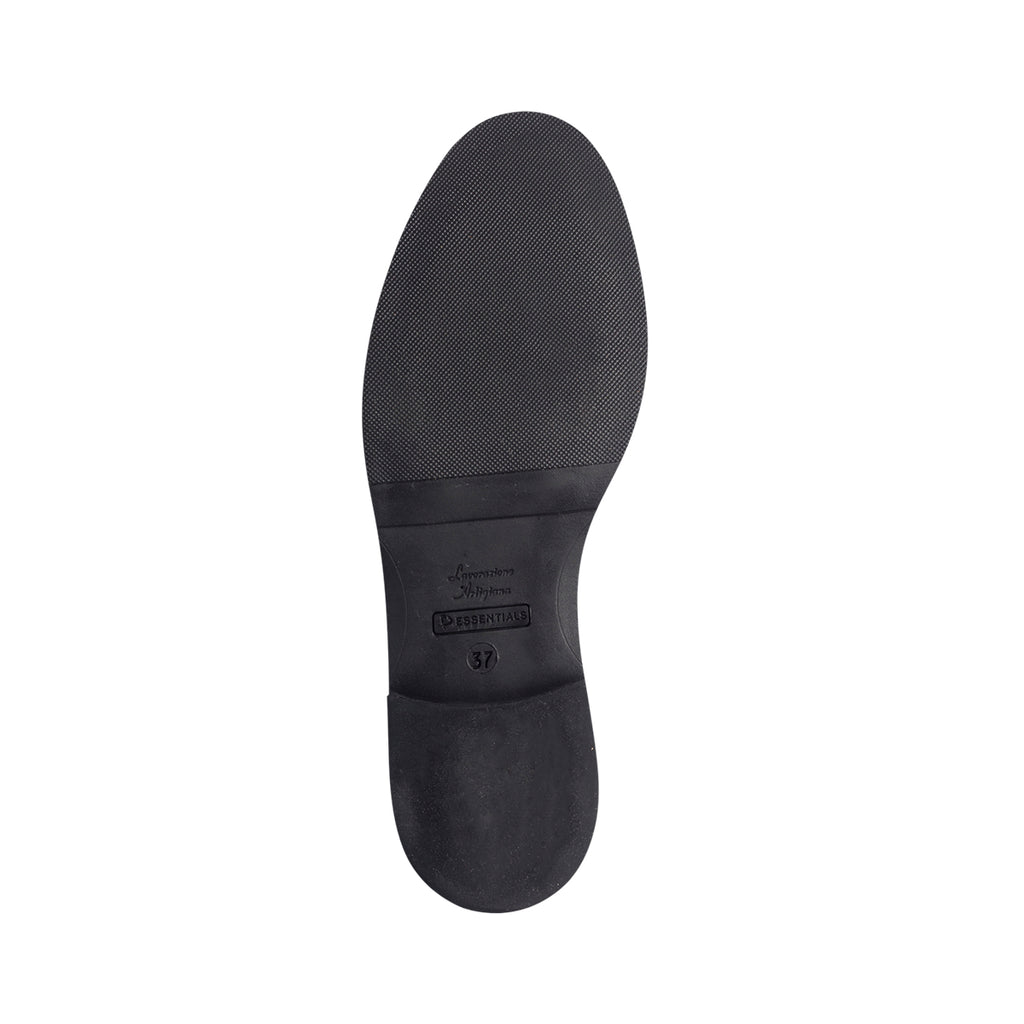 Stivaletti neri in pelle con inserti elastici P Essentials