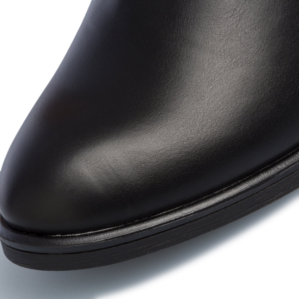 Stivaletti neri con zip e tacco 3 cm Lora Ferres