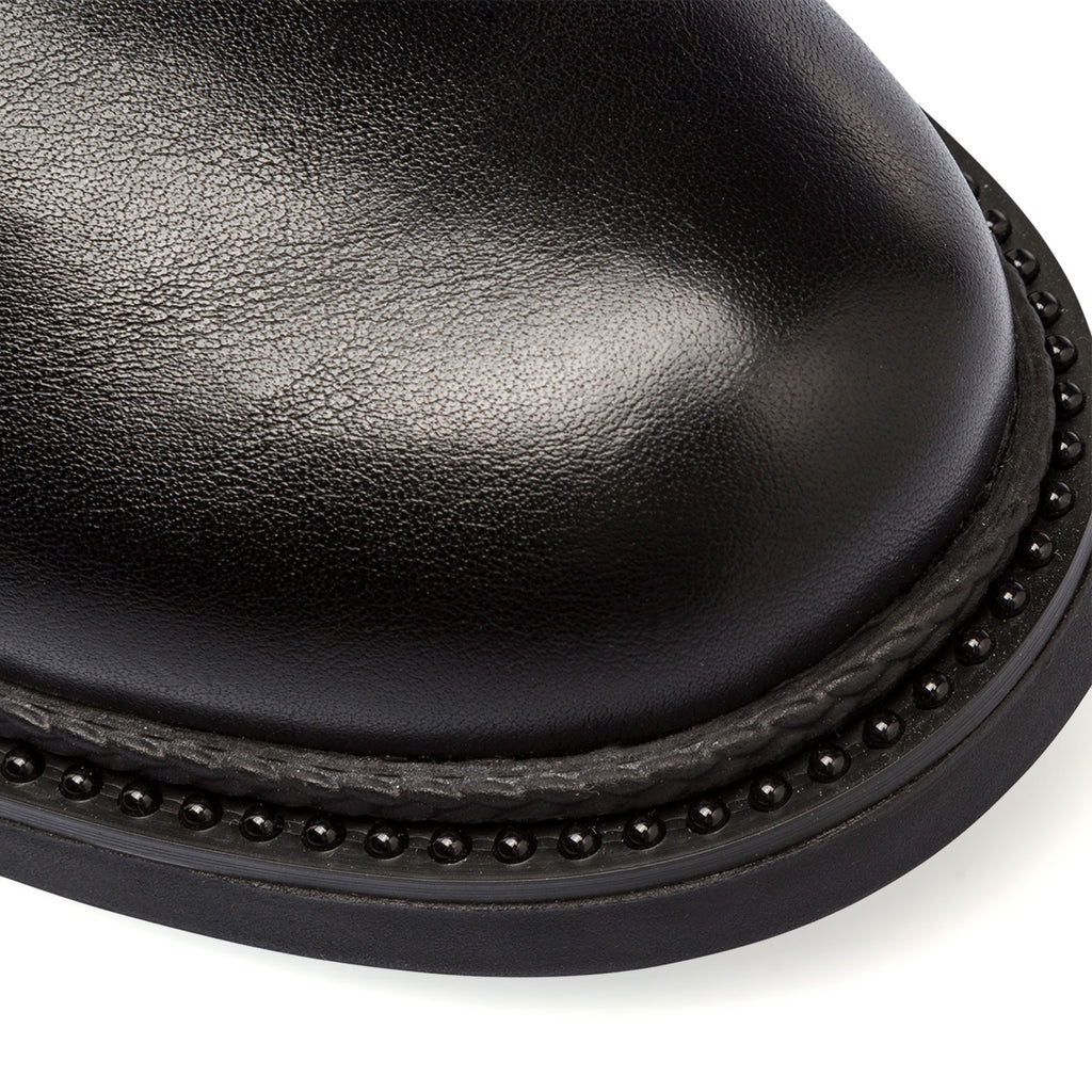 Stivaletti neri da donna con doppia fibbia Lora Ferres