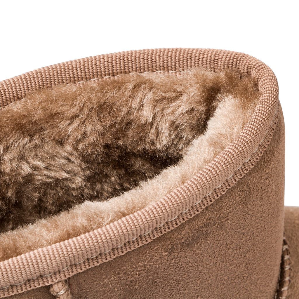 Stivaletti imbottiti khaki da donna con interno in pelliccia sintetica Lora Ferres