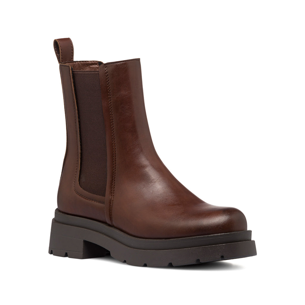 Stivaletti con elastici marroni da donna con suola chunky Lora Ferres