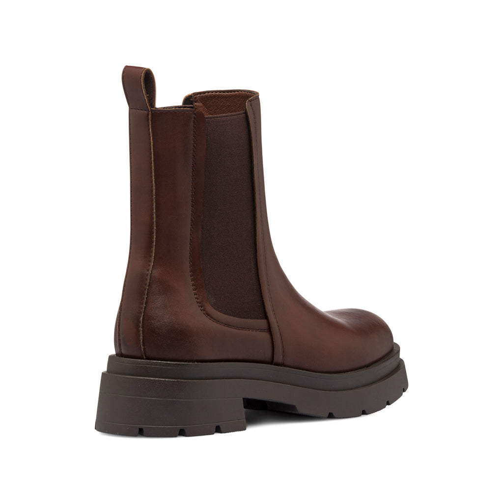 Stivaletti con elastici marroni da donna con suola chunky Lora Ferres