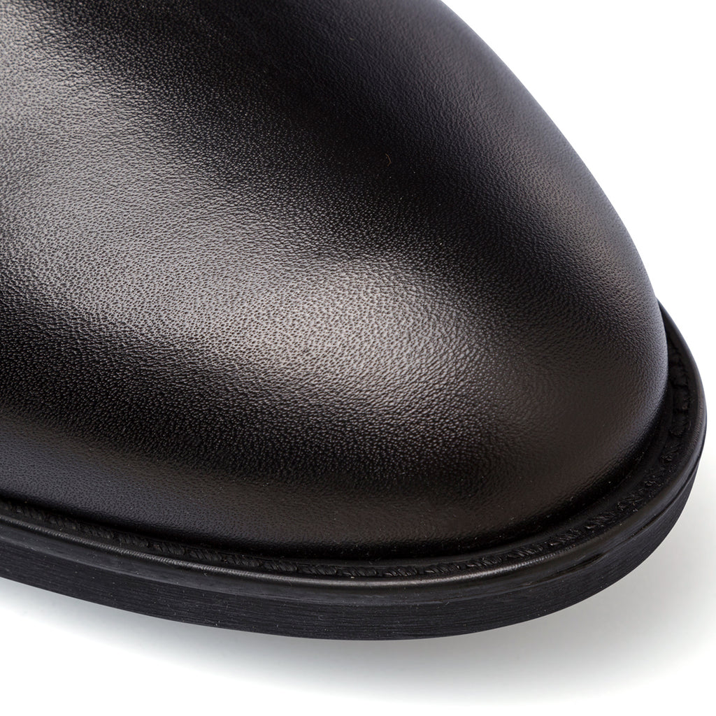 Stivaletti con elastici neri in pelle da donna Geox Felicity