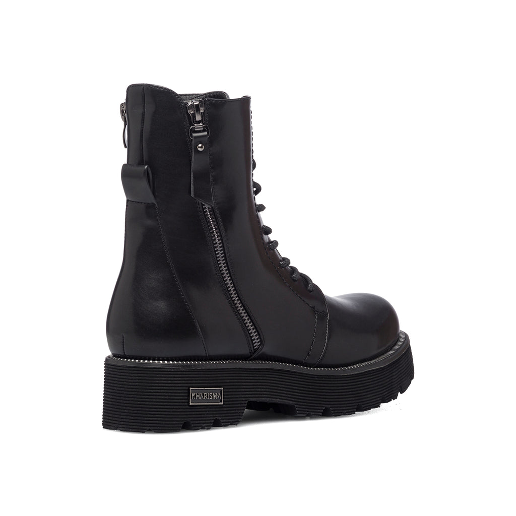Anfibi neri con zip laterale Lora Ferres
