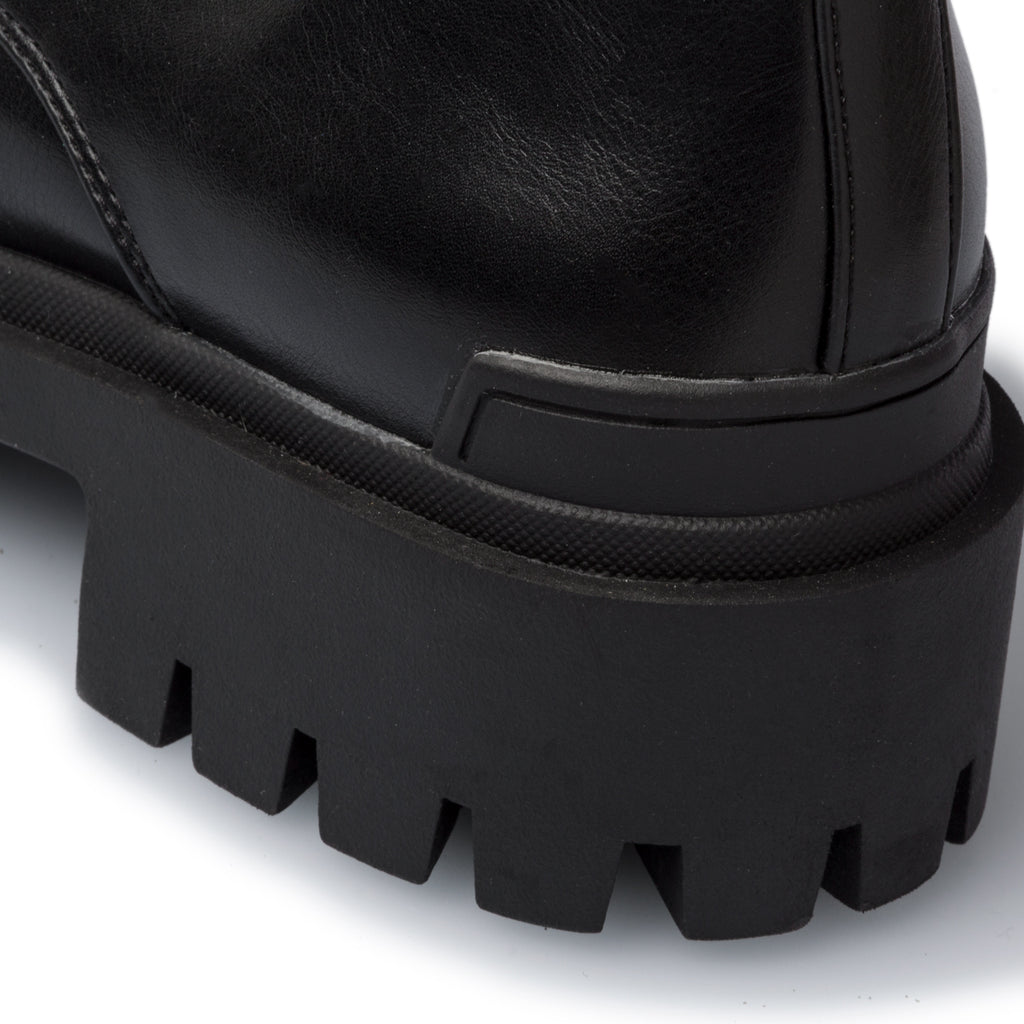 Anfibi neri con maxi-suola Swish Jeans