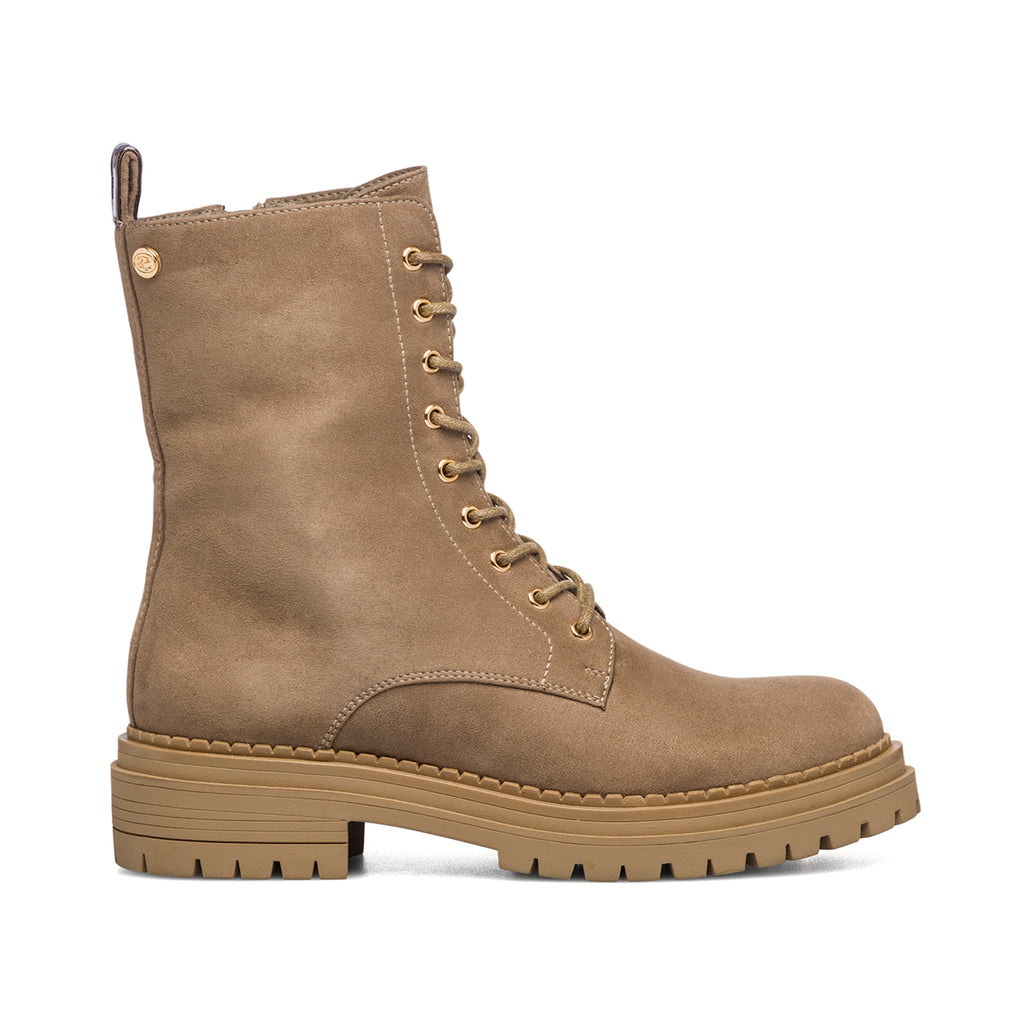 Anfibi beige effetto scamosciato con maxi-suola Swish Jeans