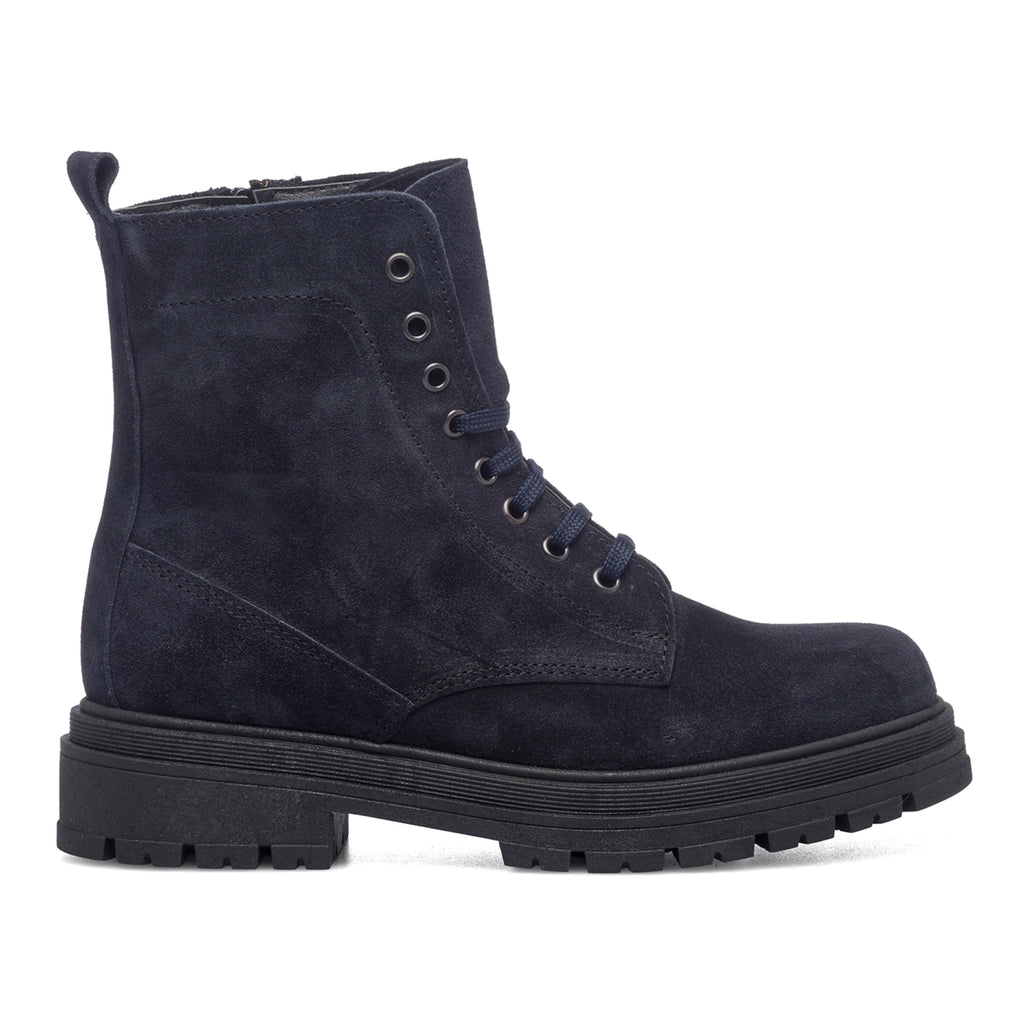 Anfibi blu in pelle scamosciata Swish Jeans