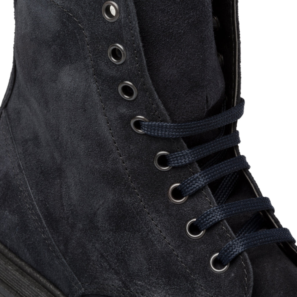 Anfibi blu in pelle scamosciata Swish Jeans