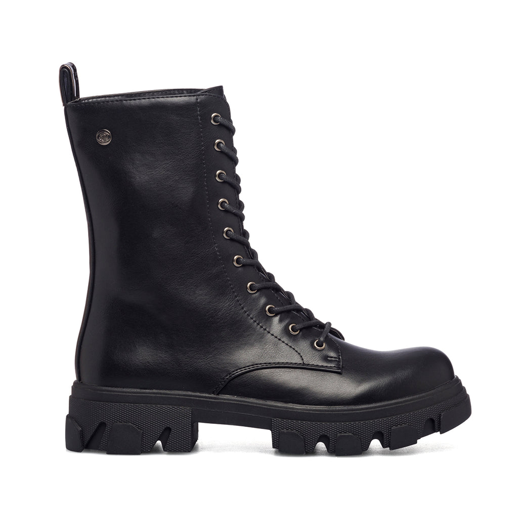 Anfibi neri con suola Combat Swish Jeans