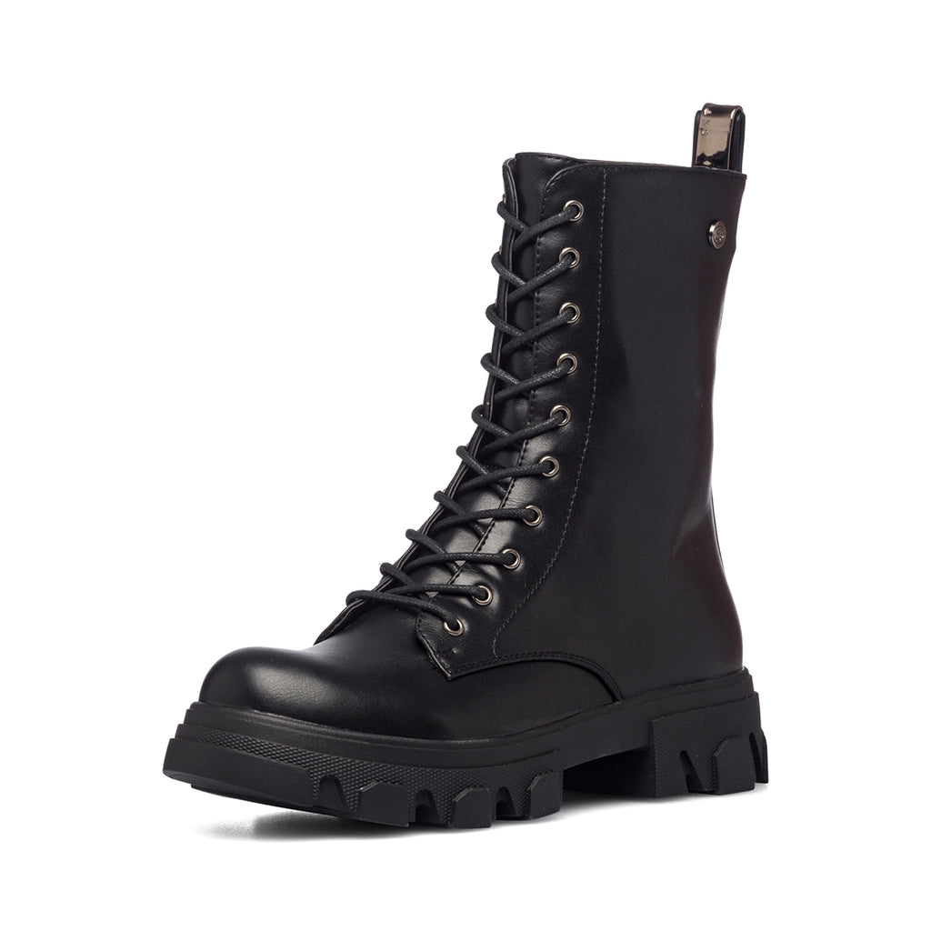 Anfibi neri con suola Combat Swish Jeans