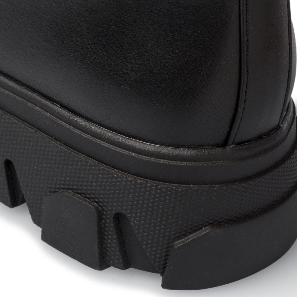 Anfibi neri con suola Combat Swish Jeans