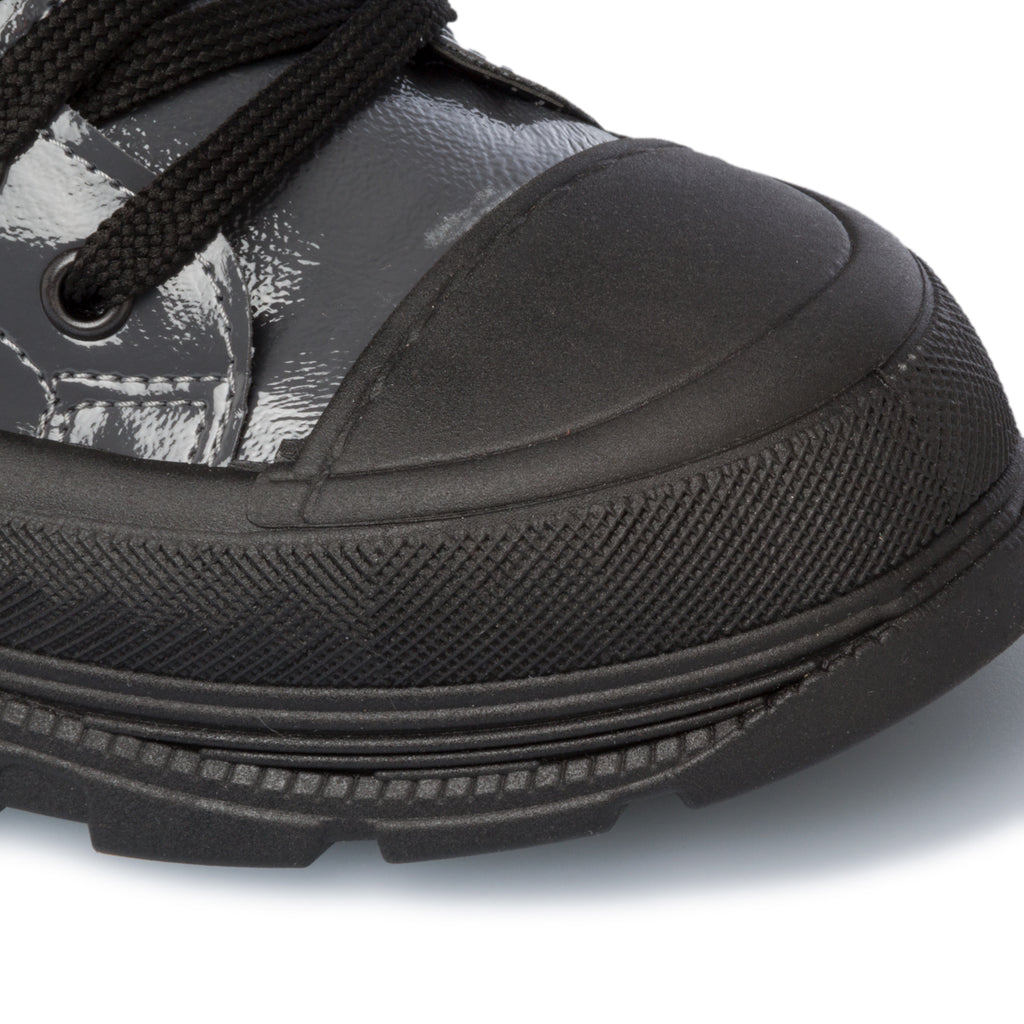 Anfibi grigi effetto vernice Swish Jeans