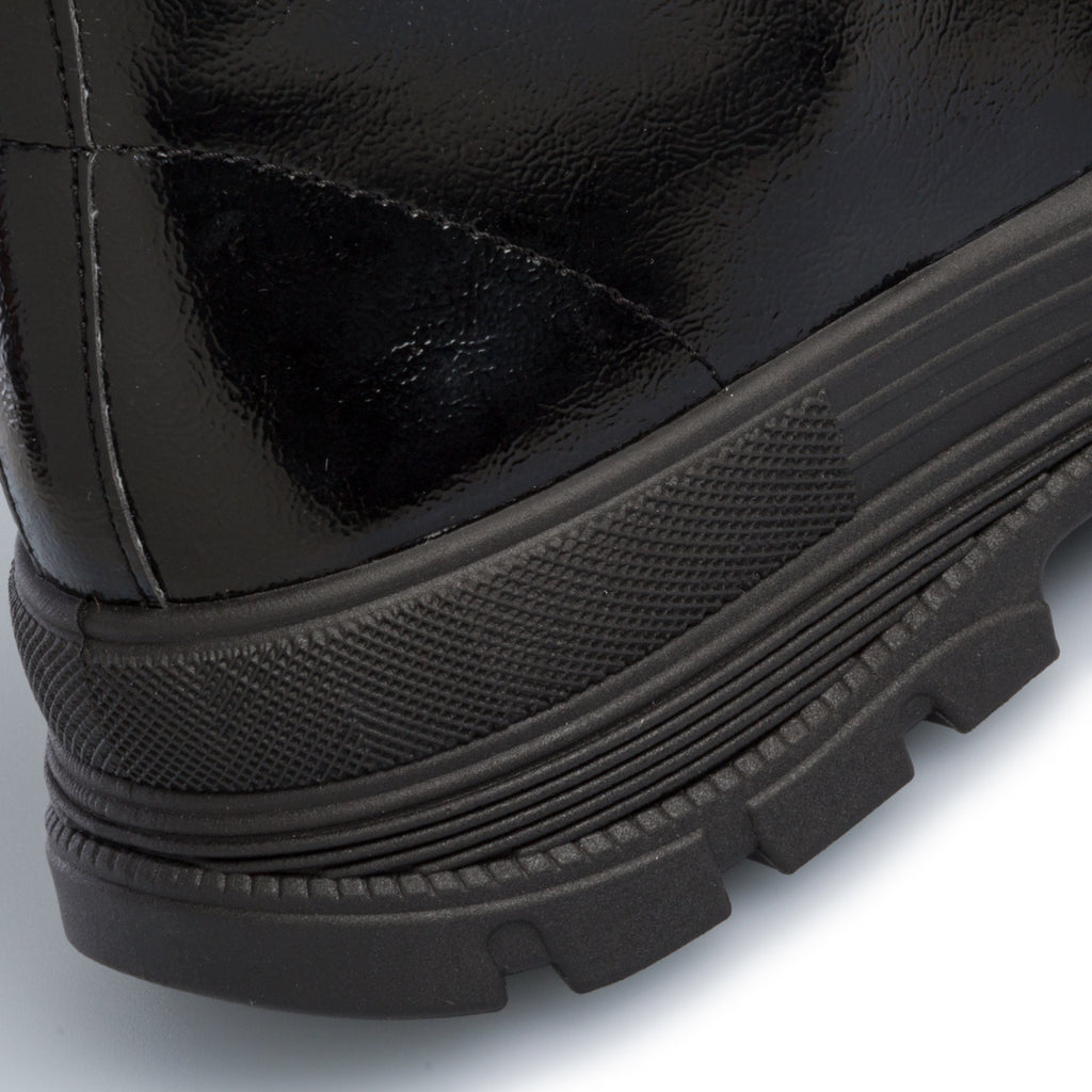 Anfibi neri effetto vernice Swish Jeans