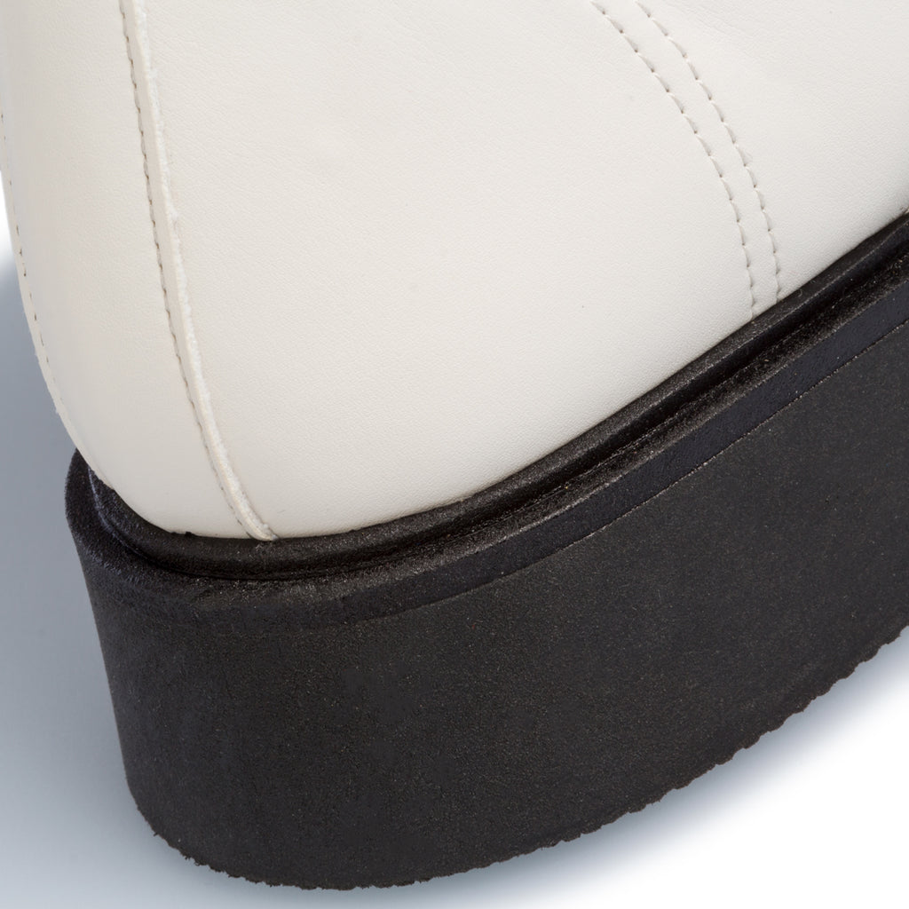 Anfibi bianchi con lacci a contrasto Swish Jeans