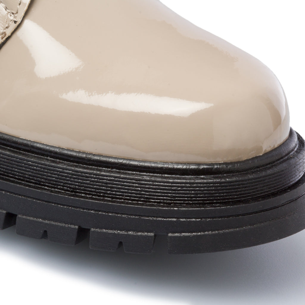 Anfibi taupe in pelle effetto vernice Swish Jeans