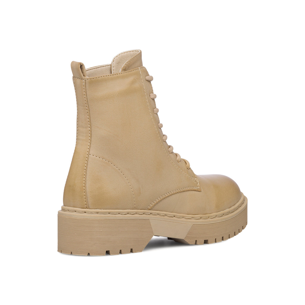 Anfibi beige da donna con suola chunky Lora Ferres