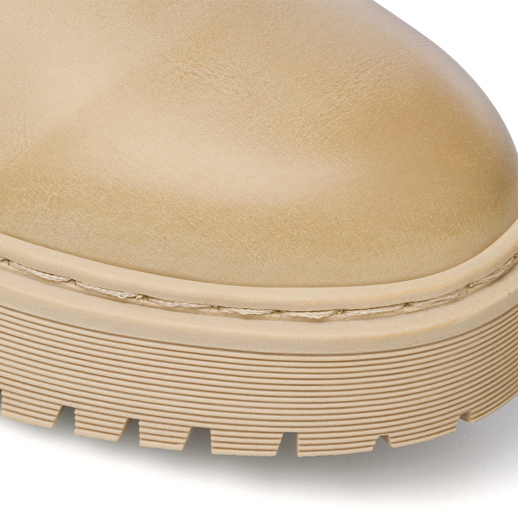 Anfibi beige da donna con suola chunky Lora Ferres